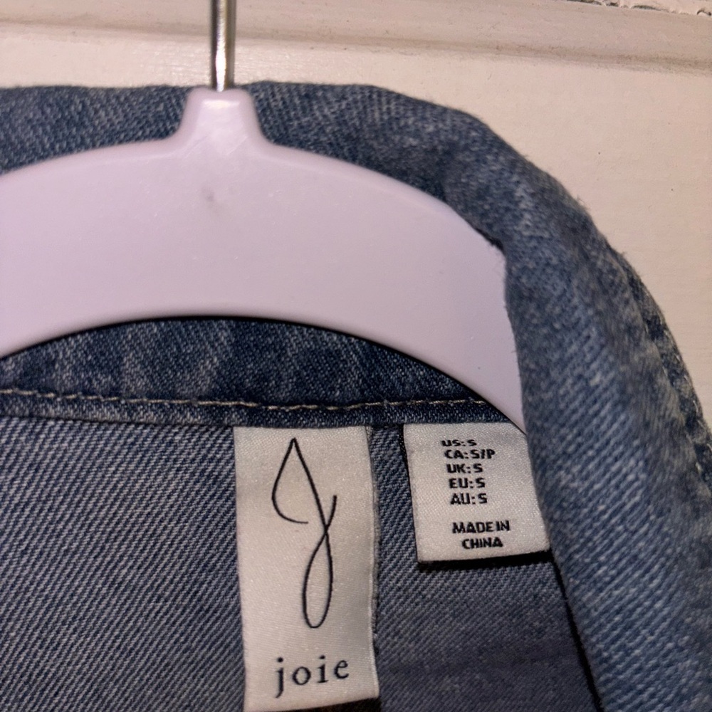 Joie Denim Sleeveless Button-Up Dress - Picture 2 of 5